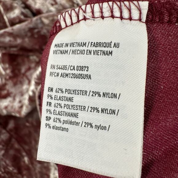 American Eagle Outfitters Crushed Velvet Strappy Mini Dress Size XXS Purple - Picture 7 of 9